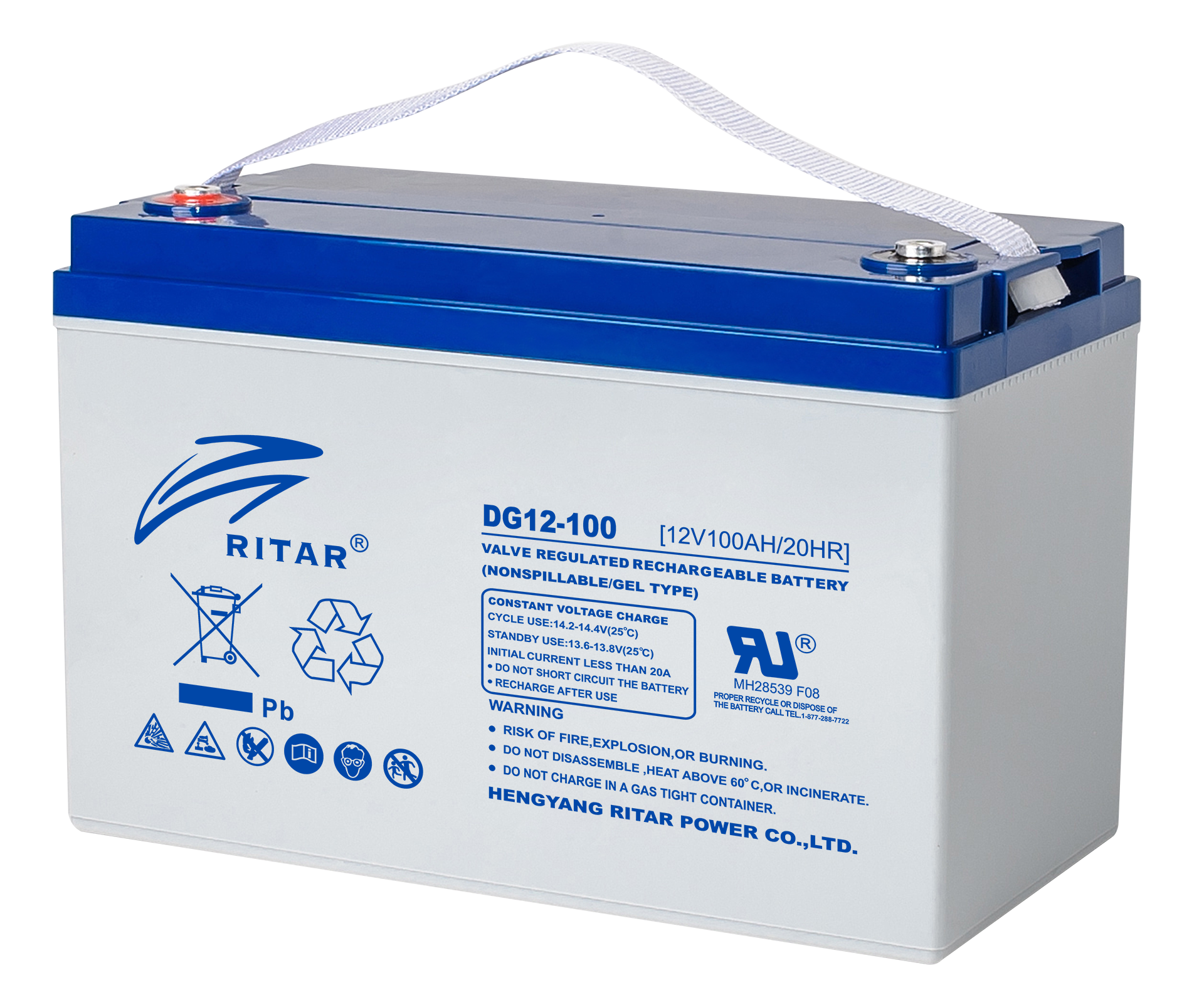 12V 100AH Ritar Gel Battery